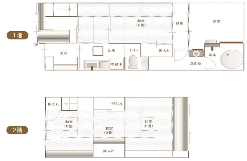 京都Naokonoza Bettei Aburanokoji别墅 外观 照片